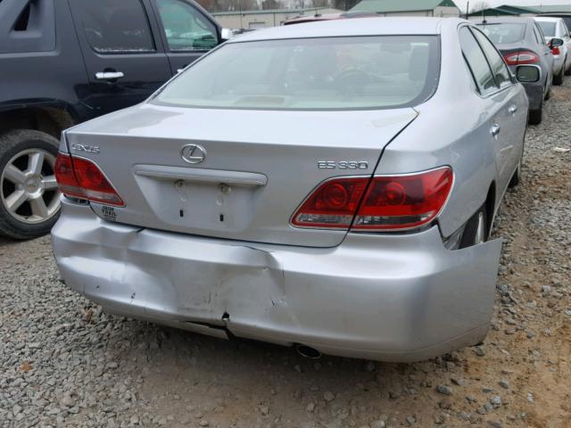 JTHBA30G255056325 - 2005 LEXUS ES 330 SILVER photo 9