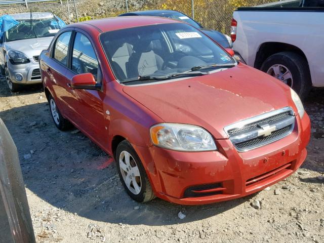 KL1TD56628B066423 - 2008 CHEVROLET AVEO BASE Қызыл фото 1