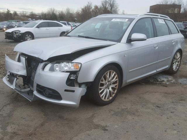 WAUKF78E48A167612 - 2008 AUDI A4 2.0T AV SILVER photo 2