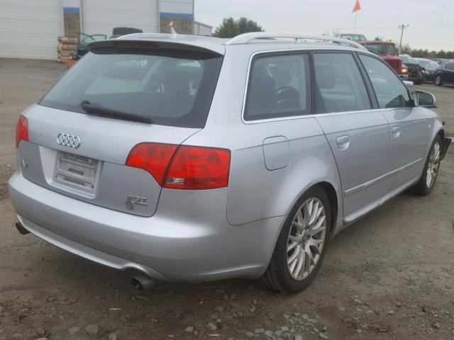 WAUKF78E48A167612 - 2008 AUDI A4 2.0T AV SILVER photo 4