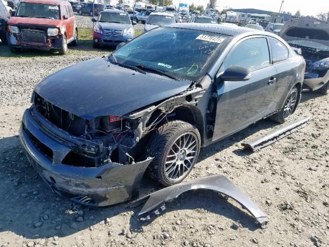JTKDE177460101166 - 2006 TOYOTA SCION TC შავი ფოტო 2