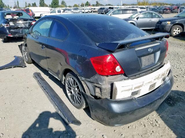 JTKDE177460101166 - 2006 TOYOTA SCION TC შავი ფოტო 3