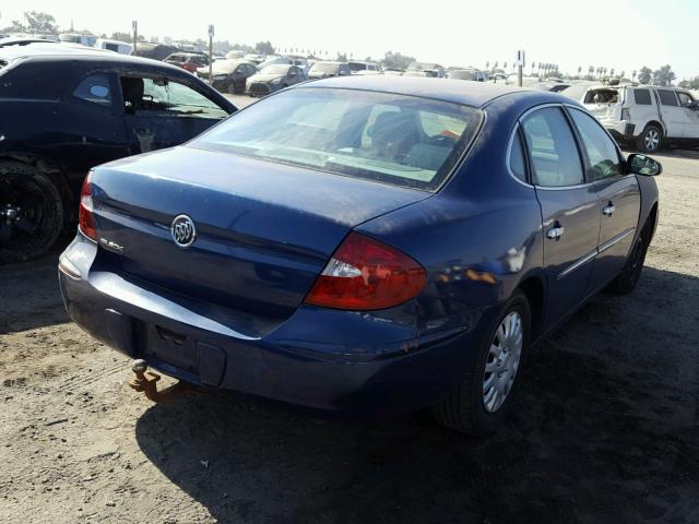 2G4WC532X51282599 - 2005 BUICK LACROSSE C BLUE photo 4