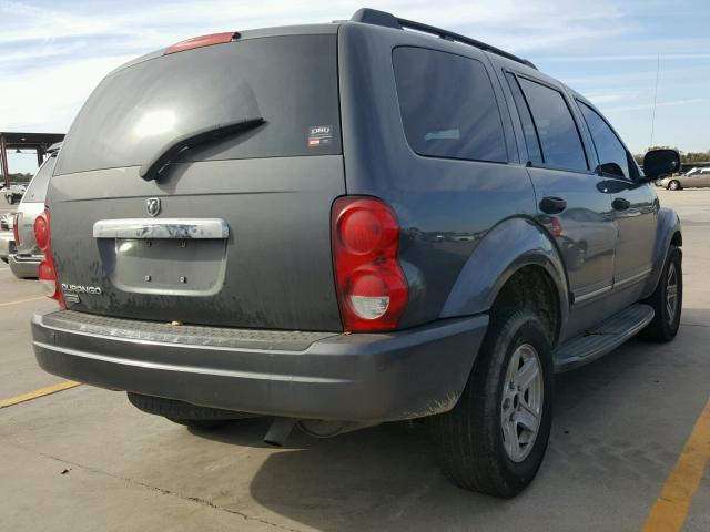 1D4HB58N14F104075 - 2004 DODGE DURANGO LI GRAY photo 4