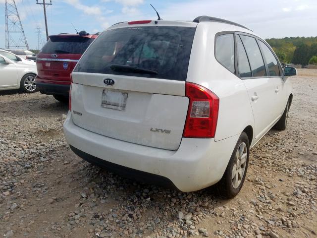 KNAFG526487154277 - 2008 KIA RONDO LX WHITE photo 4