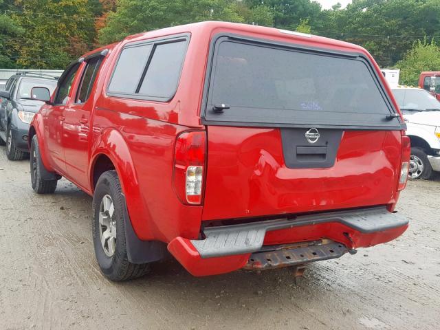 1N6AD07W59C408408 - 2009 NISSAN FRONTIER C RED photo 3