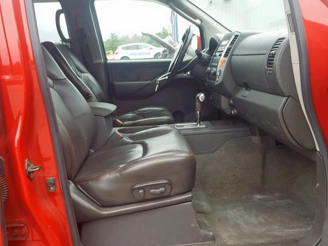 1N6AD07W59C408408 - 2009 NISSAN FRONTIER C RED photo 5