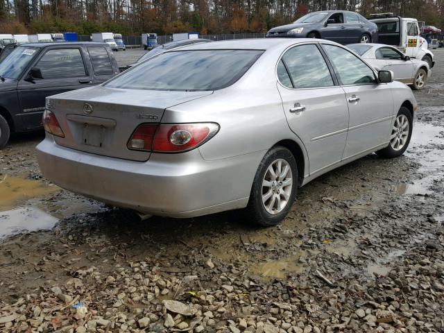 JTHBF30G630113573 - 2003 LEXUS ES 300 SILVER photo 4