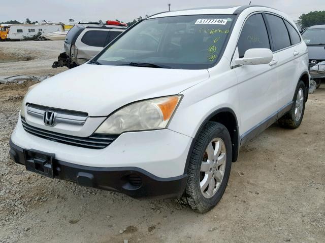 JHLRE38758C021175 - 2008 HONDA CR-V EXL WHITE photo 2