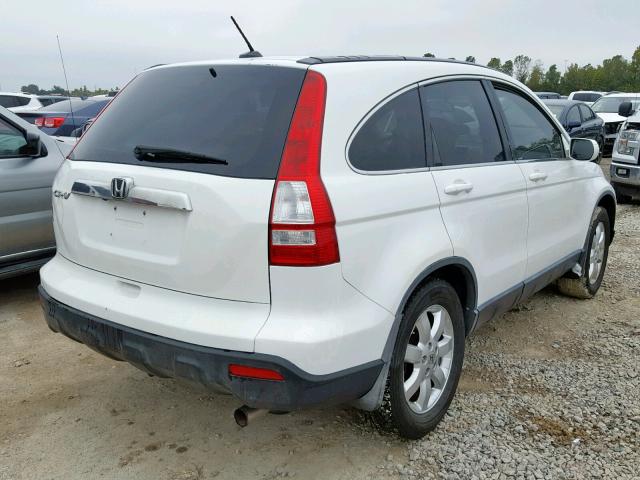 JHLRE38758C021175 - 2008 HONDA CR-V EXL WHITE photo 4