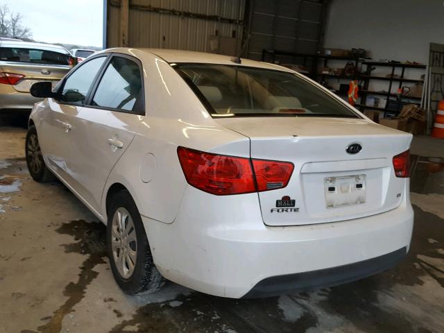 KNAFU4A2XC5613401 - 2012 KIA FORTE EX WHITE photo 3