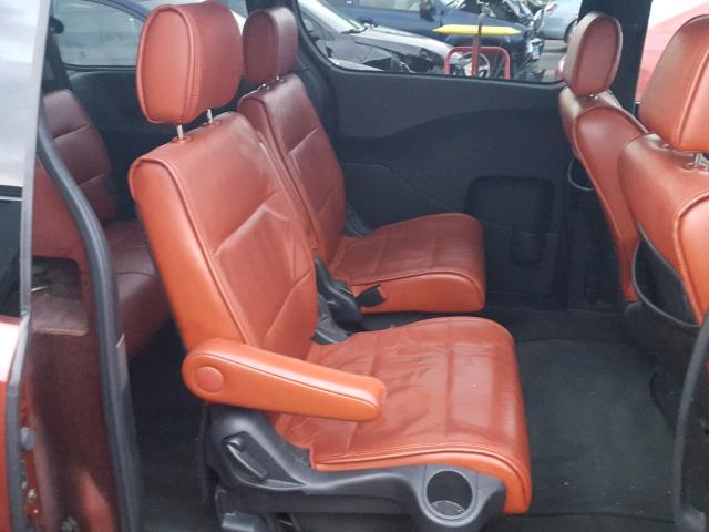 5N1BV28U75N132014 - 2005 NISSAN QUEST S ORANGE photo 6