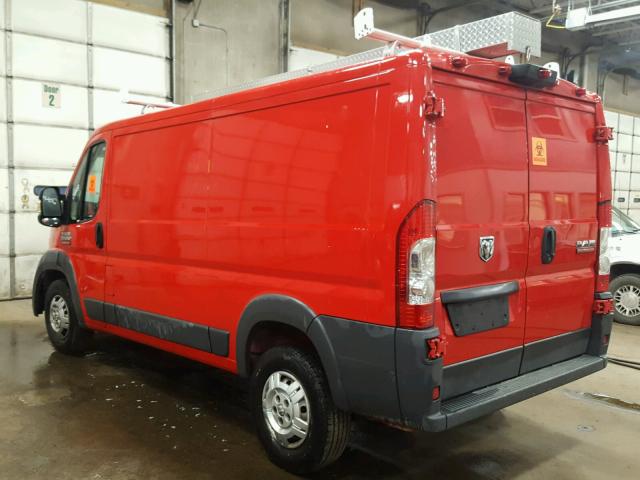 3C6TRVAG1GE105568 - 2016 RAM PROMASTER 红色 照片 3