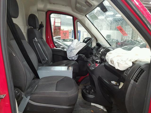 3C6TRVAG1GE105568 - 2016 RAM PROMASTER 红色 照片 5