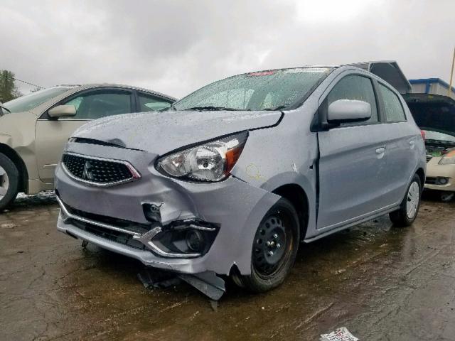 ML32A3HJ8JH013332 - 2018 MITSUBISHI MIRAGE ES SILVER photo 2