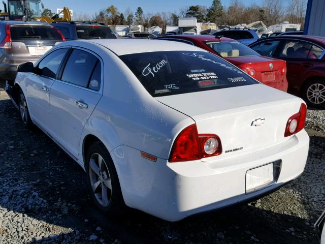 1G1ZC5EU3CF101499 - 2012 CHEVROLET MALIBU 1LT WHITE photo 3
