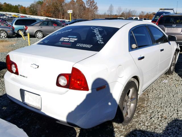 1G1ZC5EU3CF101499 - 2012 CHEVROLET MALIBU 1LT WHITE photo 4