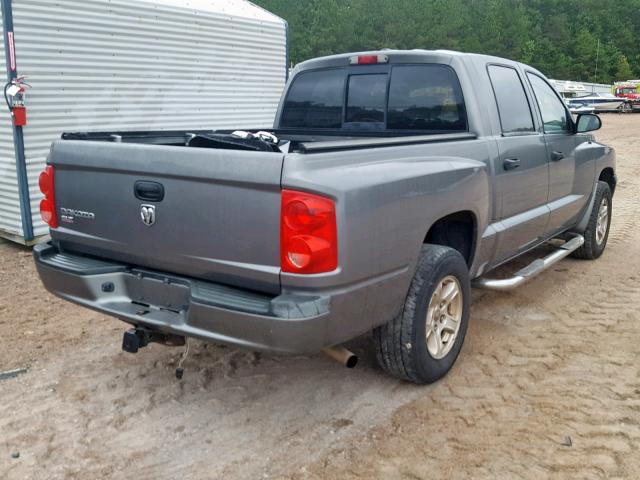 1D7HE48K37S250550 - 2007 DODGE DAKOTA QUA GRAY photo 4