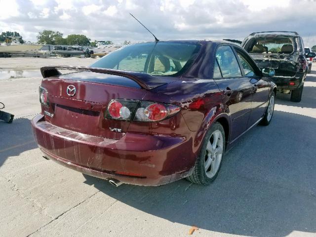 1YVHP80D865M23415 - 2006 MAZDA 6 S PURPLE photo 4