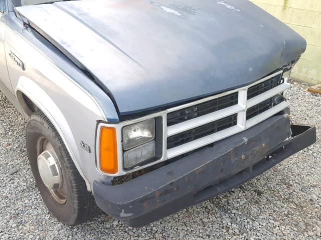 1B7FL26X8KS128415 - 1989 DODGE DAKOTA BLUE photo 10