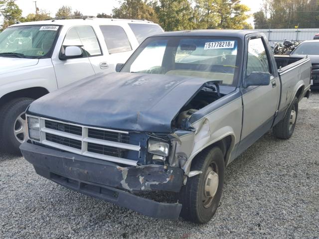 1B7FL26X8KS128415 - 1989 DODGE DAKOTA BLUE photo 2