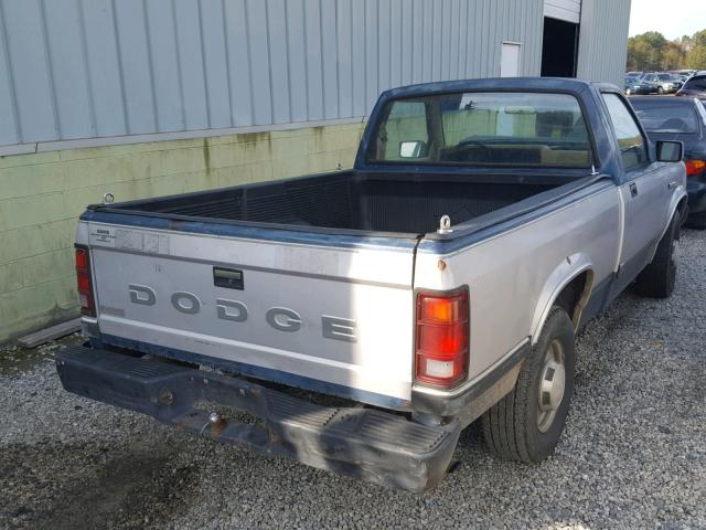 1B7FL26X8KS128415 - 1989 DODGE DAKOTA BLUE photo 4