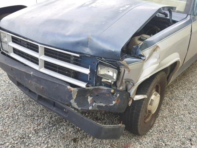 1B7FL26X8KS128415 - 1989 DODGE DAKOTA BLUE photo 9