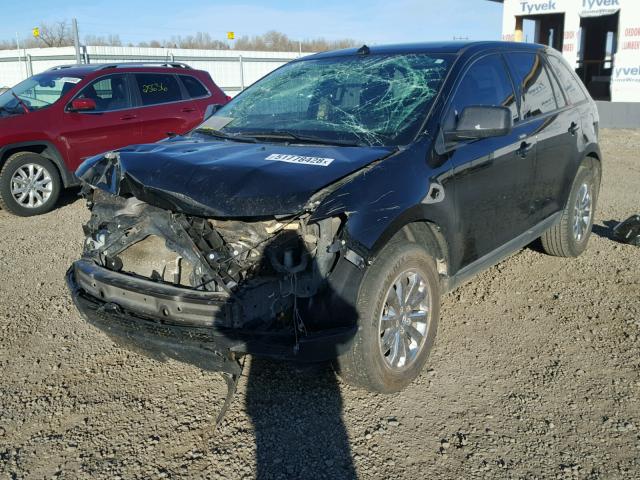 2FMDK48C49BA54572 - 2009 FORD EDGE SEL BLACK photo 2