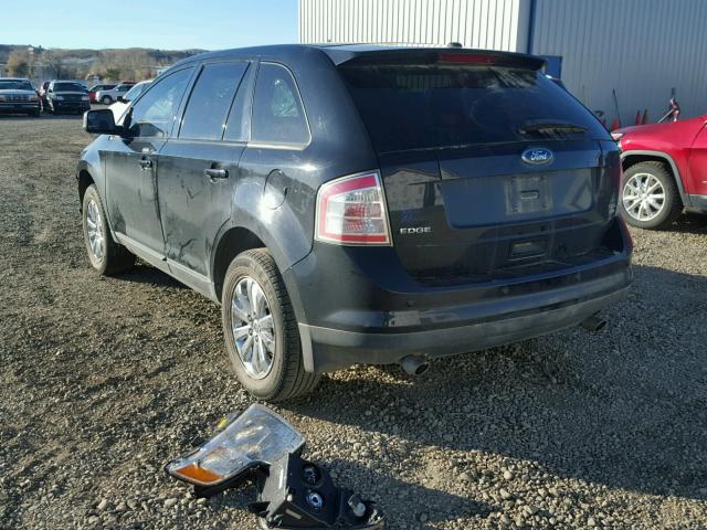 2FMDK48C49BA54572 - 2009 FORD EDGE SEL BLACK photo 3