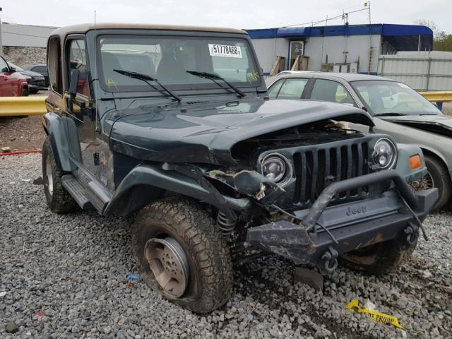 1J4FA59S62P763251 - 2002 JEEP WRANGLER / GREEN photo 1