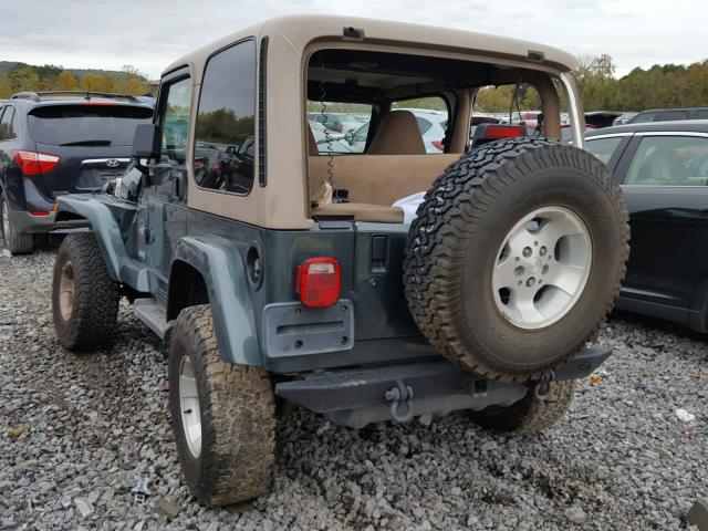 1J4FA59S62P763251 - 2002 JEEP WRANGLER / GREEN photo 3