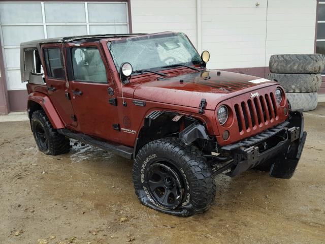 1J4GA59167L100806 - 2007 JEEP WRANGLER S BURGUNDY photo 1