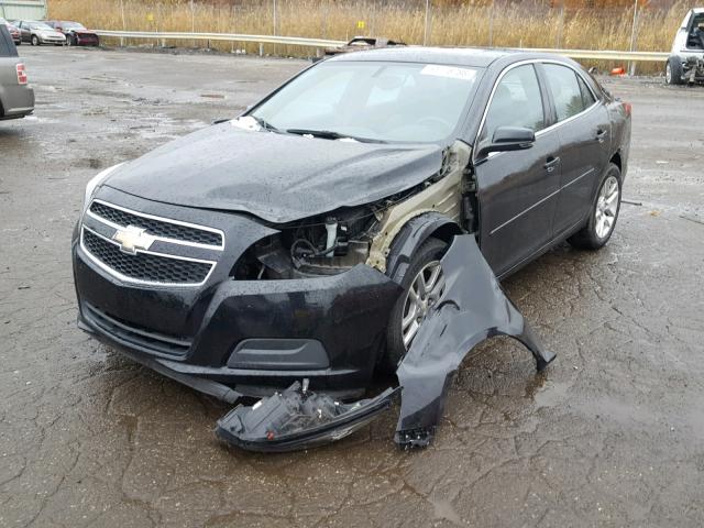 1G11C5SA5DU117210 - 2013 CHEVROLET MALIBU 1LT BLACK photo 2