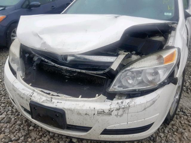 1G8ZS57N27F152802 - 2007 SATURN AURA XE WHITE photo 9