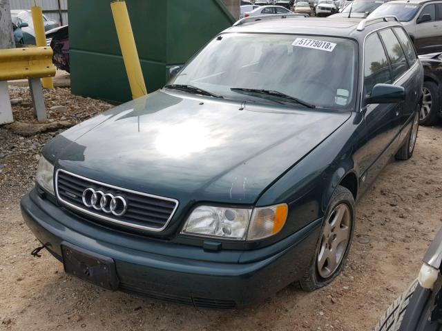 WAUJA84A8WN000422 - 1998 AUDI A6 QUATTRO GREEN photo 2