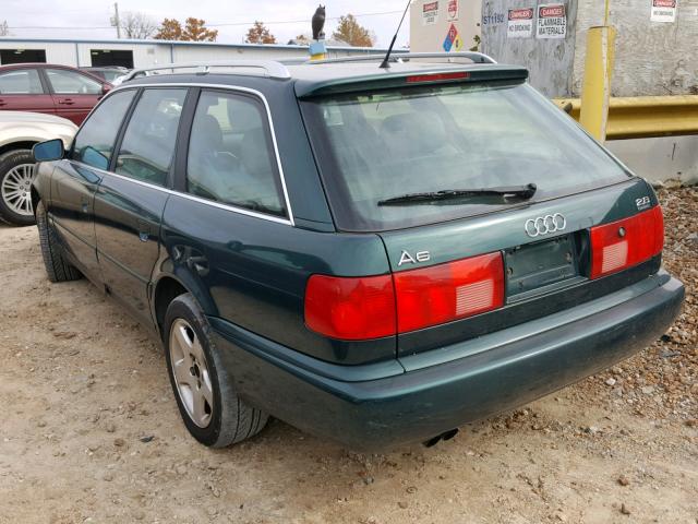 WAUJA84A8WN000422 - 1998 AUDI A6 QUATTRO GREEN photo 3