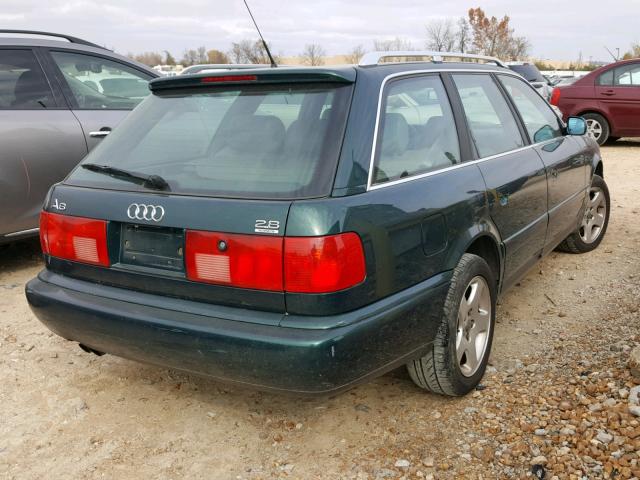 WAUJA84A8WN000422 - 1998 AUDI A6 QUATTRO GREEN photo 4