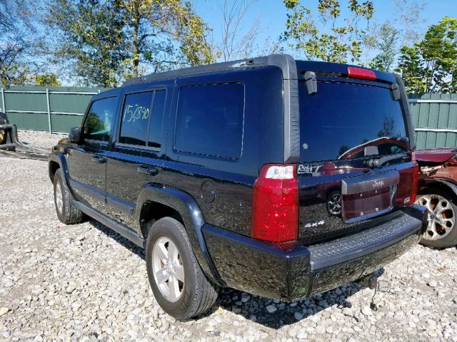1J8HG48P47C699674 - 2007 JEEP COMMANDER შავი ფოტო 3