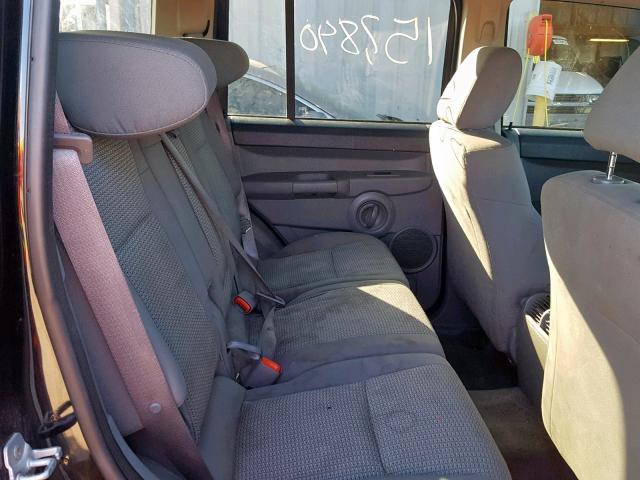 1J8HG48P47C699674 - 2007 JEEP COMMANDER შავი ფოტო 6