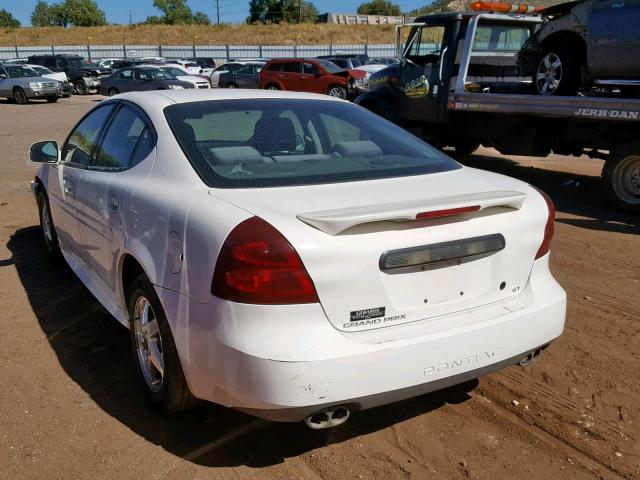 2G2WP522241102481 - 2004 PONTIAC GRAND PRIX WHITE photo 3