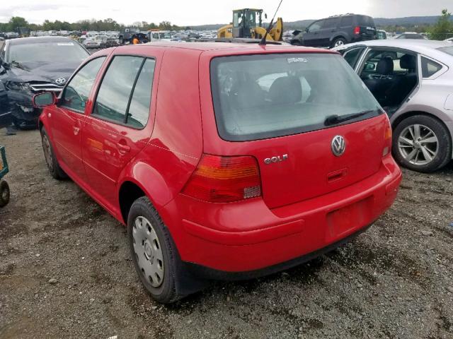 9BWFL61J454032709 - 2005 VOLKSWAGEN GOLF GL RED photo 3