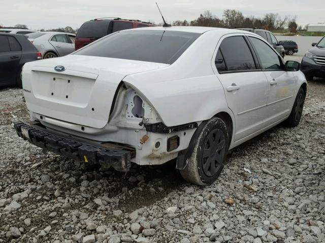 3FAHP06Z67R241257 - 2007 FORD FUSION S WHITE photo 4