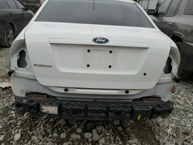 3FAHP06Z67R241257 - 2007 FORD FUSION S WHITE photo 9