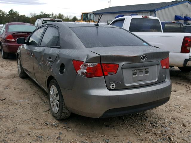 KNAFU4A21C5605283 - 2012 KIA FORTE EX GRAY photo 3