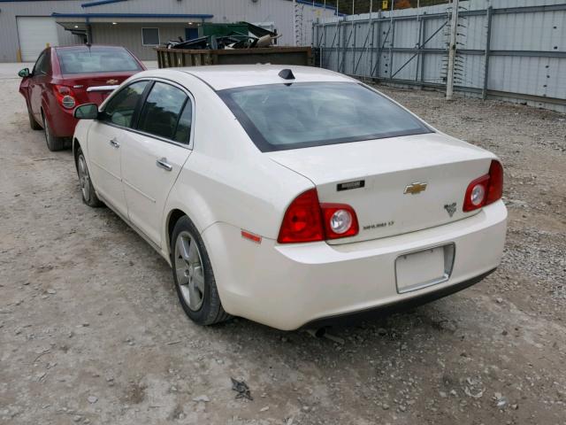 1G1ZD5E00CF321581 - 2012 CHEVROLET MALIBU 2LT WHITE photo 3