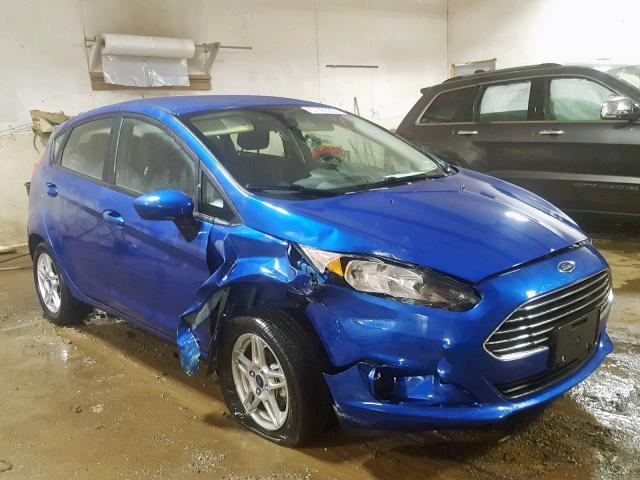 3FADP4EJ4KM142945 - 2019 FORD FIESTA SE BLUE photo 1