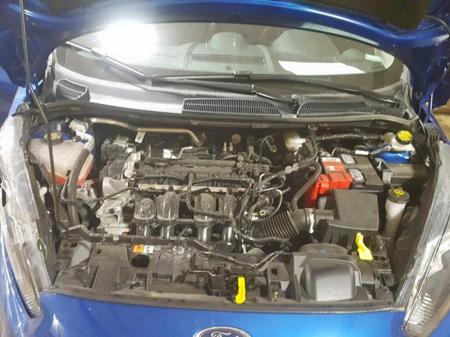 3FADP4EJ4KM142945 - 2019 FORD FIESTA SE BLUE photo 7