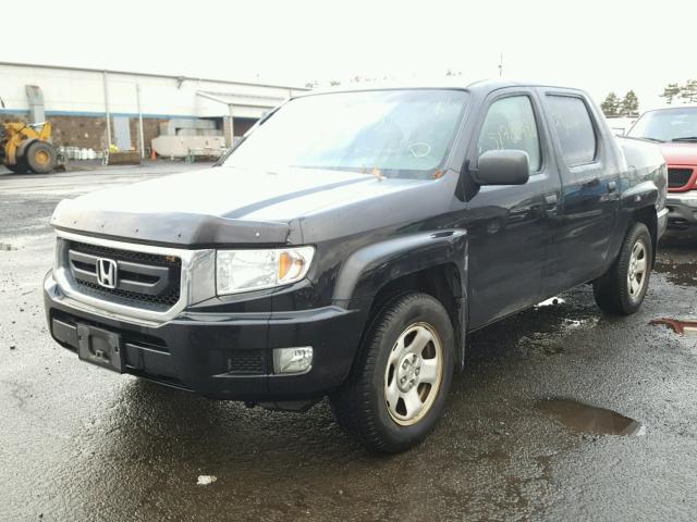 5FPYK1F27BB006031 - 2011 HONDA RIDGELINE BLACK photo 2