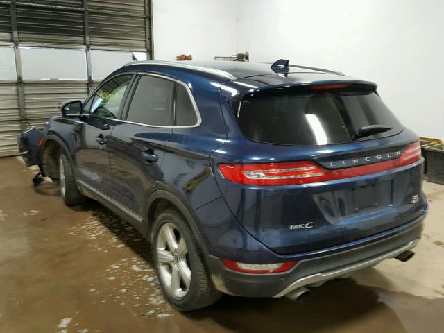 5LMCJ1A96FUJ20442 - 2015 LINCOLN MKC BLUE photo 3