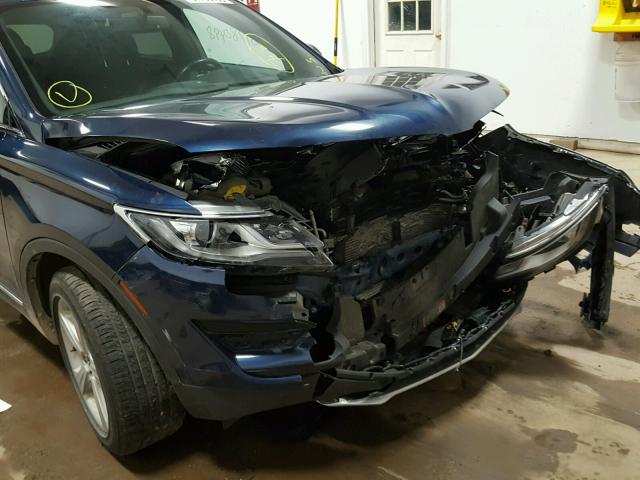 5LMCJ1A96FUJ20442 - 2015 LINCOLN MKC BLUE photo 9